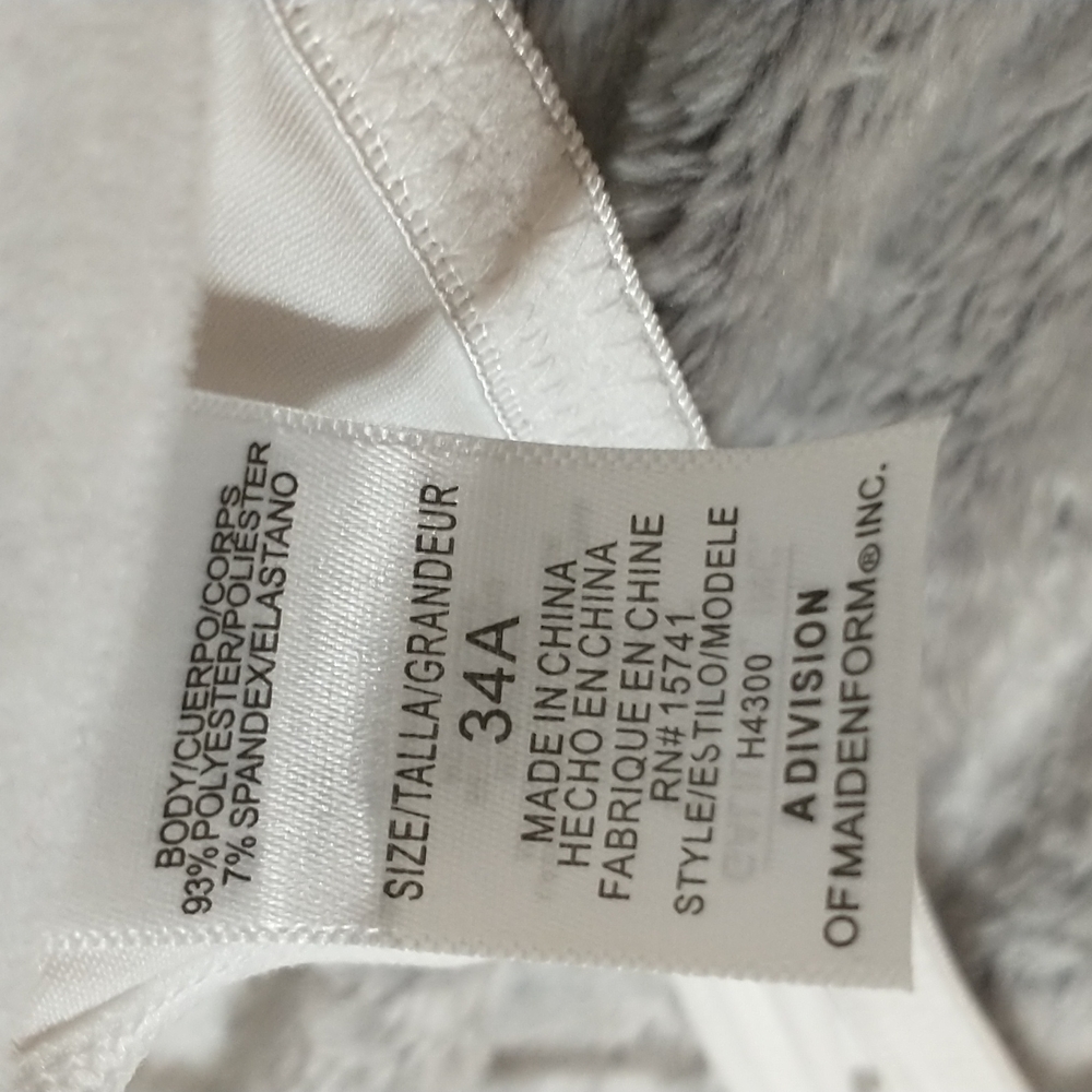 NWT Maidenform 2 bras underwire slight padding  34 A - Picture 6 of 7